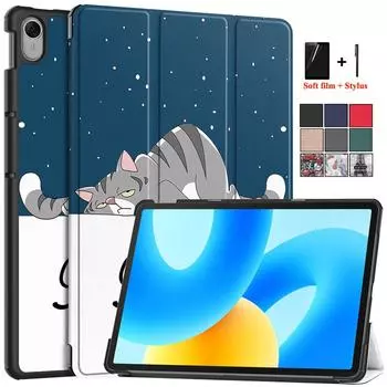 Чехол для планшета для Huawei MatePad 11, 5 дюймов, милый чехол с милым единорогом и бабочкой, жесткий ПК, задняя панель для планшета, чехол для Huawei MatePad 11,5, 2023 Matepad 11.5 2023 чёрный