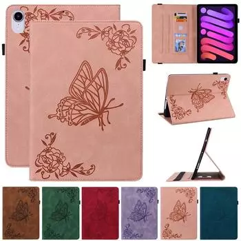 Чехол для планшета для Ipad Mini 6, чехол 2021, чехол-кошелек из искусственной кожи в стиле ретро с тиснением для Ipad Mini 6, 2021, чехол, чехол, 8,3 дюйма for Ipad Mini 12345 коричневый