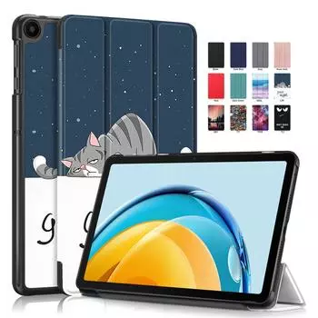 Чехол для планшета Huawei Matepad Se 10,4 2022, чехол Ags5-l09, модный магнитный чехол с росписью для Huawei Matepad Se 10 4, чехол-ручка Matepad Se 10.4 чёрный
