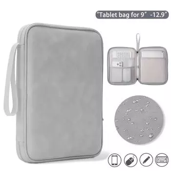 Чехол для планшета iPad Pro 12,9 11 дюймов iPad 10th Air 5 4 3 10,9 10,2 дюйма 9th 8th 7th Generation Водонепроницаемый чехол на молнии 12.9-13 inch 6pcs розовый