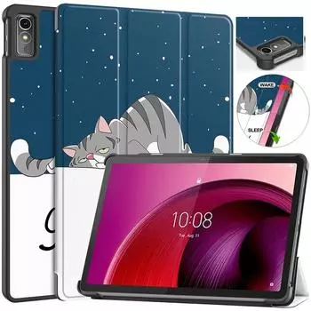 Чехол для планшета Lenovo Tab M10 5G, чехол 10,6 дюймов, защитный смарт-чехол для Lenovo Tab M10 10 6 2023 TB360ZU K10 Pro 10,6, чехол для планшета M10 5g 10.6 Tb360zu миндальный