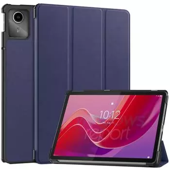 Чехол для планшета Lenovo Tab M11 Folio Slim Cover, легкий жесткий защитный чехол с многоугольной подставкой Lenovo Tab M11 TB330FU чёрный