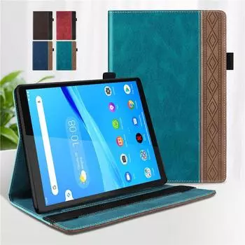 Чехол для планшета Lenovo Tab M8 M8HD TB 8506F TB8505X 8505F, чехол из искусственной кожи с откидной подставкой, деловой чехол-книжка для планшета Lenovo Tab M8 коричневый