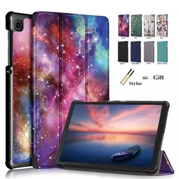 Чехол для планшета Samsung Galaxy Tab A7 lite 8,7 SM-T220 SM-T225, тройной складной жесткий чехол из ПК, задняя крышка tab a7 Lite 2021, магнитный чехол Funda красный