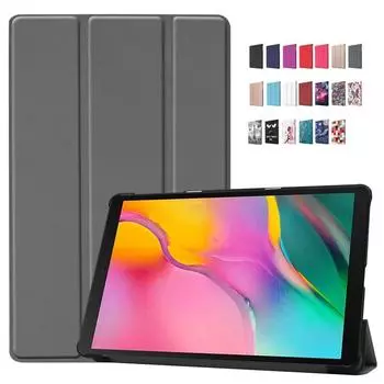 Чехол для планшета Samsung Galaxy Tab A 10 1 2019, чехол из искусственной кожи, магнитный чехол для Samsung Galaxy Tab A 2019 SM T510 T515, чехол Sm-t515 чёрный
