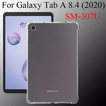 Чехол для планшета Samsung Galaxy Tab A 8.4 2020 года, мягкий силиконовый чехол TPU с подушкой безопасности, прозрачный защитный чехол для SM-T307U (В) Tab A 8.4 T307 чистый
