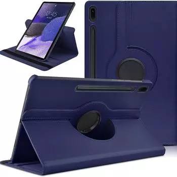 Чехол для планшета Samsung Galaxy Tab S8 Plus 2022/S7 FE 2021 12,4 11 360, откидной кожаный чехол с вращающимся кронштейном, Tab S8 Ultra 5G 14,6 Tab S7 T870 11 inch красный