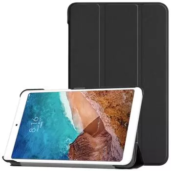 Чехол для планшета Xiaomi Pad 4 Mi Pad 4, складной смарт-чехол из искусственной кожи для Mi Pad 4, чехол с автоматическим пробуждением MiPad 4 8 чёрный