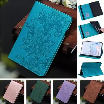 Чехол для планшета Xiaomi Pad 6 Pro, чехол 11 дюймов, винтажный тисненый чехол-кошелек с цветочным узором, чехол для Xiaomi Mi Pad 6 /Mi Pad 6 Pro 2023, чехол-коке for Xiaomi Pad 6 синий