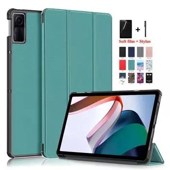 Чехол для планшета Xiaomi Redmi Pad 10,61 дюймов, 2022, откидная подставка из искусственной кожи, смарт-фолио, чехол для планшета Redmi Pad RedMiPad, чехол Redmi Pad 10.61 Inch чёрный