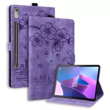 Чехол для планшета Xiaoxinpad Pro 12 7, чехол 2023, чехол с милым котом и принтом Flio, чехол для Lenovo Tab P12 Pro Gen 2 Xiaoxin Pad Pro 12,7 дюймов Lenovo P12 12.7 Inch синий