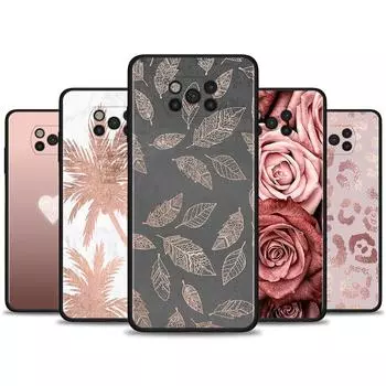 Чехол для Poco X3 NFC M3 Pro M3 F3 F1, чехол для Mi Note 10 Pro, чехол для Xiaomi CC9 Pro A3 A2, красивая розовая блестящая картинка Mi CC9