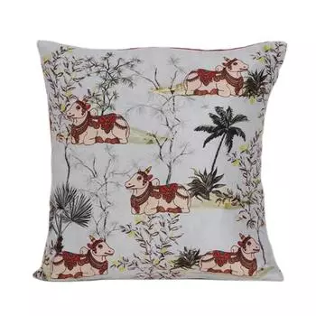 Чехол для подушки KOKO MAISON INC Happy Cow Polystain | Застежка-клапан | Цифровая печать разноцветный