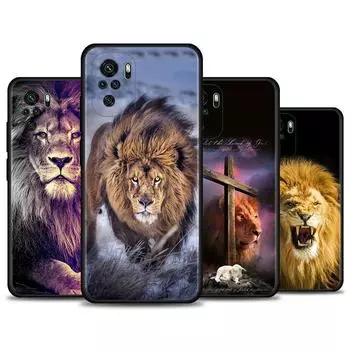 Чехол для Redmi Note 10 Pro Max 9 9t 9s 8 8t 7, чехол из ТПУ для Redmi K40 Pro Plus 9 9a 9c, чехол Lion Alpha Male Cub For Redmi Note 9 Pro