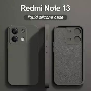 Чехол для Redmi Note 13 Pro Plus 5G, роскошный жидкий силиконовый чехол для телефона Xiaomi Redmi Note 13 Note13 Pro Plus, противоударный мягкий чехол Redmi Note 13 4G синий
