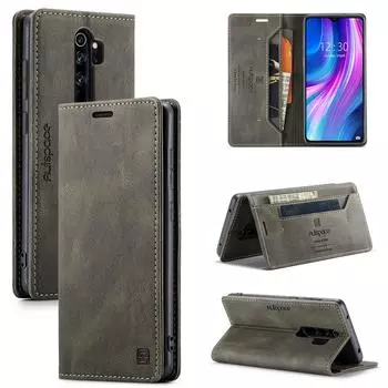 Чехол для Redmi Note 8 Pro, кожаный чехол-книжка для телефона Xiaomi Redmi Note 8 9 Pro, роскошный магнитный чехол-кошелёк с откидной крышкой Redmi Note 8 Pro синий