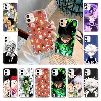 Чехол для Samsung A04 A14 A23 A34 A54 M23 M33 M52 M53 Realme 10 9 C30S C35 C55 VIVO Y02S Y21 Y51 X80 Pro Прозрачный чехол WI65 HUNTER x HUNTER Samsung A23 5G эбеновый