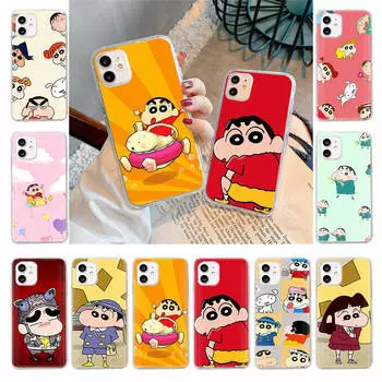 Чехол для Samsung A04 A14 A23 A34 A54 M23 M33 M52 M53 Realme 10 9 C30S C35 C55 VIVO Y02S Y21 Y51 X80 Pro Прозрачный чехол WI84 Crayon Shin Chan Samsung A04s олений