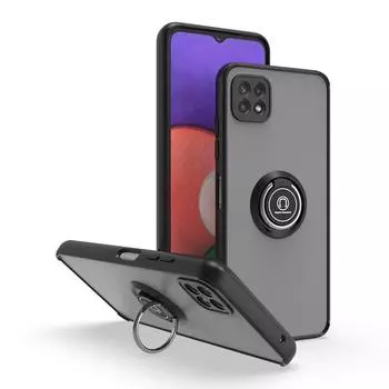 Чехол для Samsung Galaxy A12 A22 A32 A42 A52 A72, защитный магнит, автомобильный держатель, кольцо, матовая задняя крышка для Galaxy A02 A02s For Galaxy A42 4G светло-синий