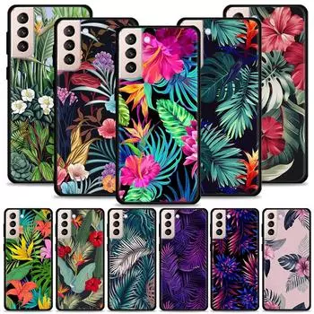 Чехол для Samsung Galaxy S21 S20 S10 S9 S8 Plus Ultra 5g S10lite S10e S7edge S20 S21 Fe, винтажный чехол с банановым листом и цветком For Samsung S8 Plus