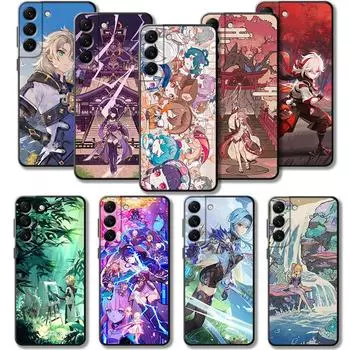 Чехол для Samsung Galaxy S23 S22 S21 S20 Fe Ultra S10 S9 S8 Plus Note 20ultra 10plus, чехол для игры Genshin Impact Yan Fei Barbatos Samsung Note 10 Plus