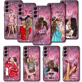 Чехол для Samsung Galaxy S23 S22 S21 S20 Fe Ultra S10 S9 S8 Plus Note 20ultra 10plus, чехол для мамы, принцессы, маленькой девочки, женщины Samsung Note 10 Plus