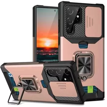 Чехол для Samsung Galaxy Samsung S24 S23 S22 S21 Note 20 Ultra A54 A34 A14 A24 5G, держатель для карт, слот-бумажник, чехол для камеры Samsung F12