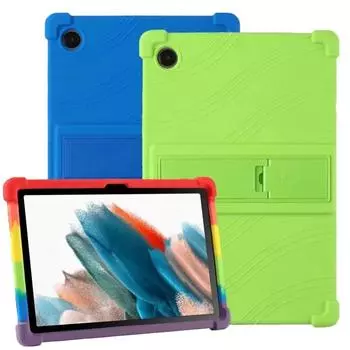 Чехол для Samsung Galaxy Tab A8 10,5 2022 SM-X200 SM-X205, силиконовый чехол-подставка для планшета Tab A8 10,5 X200 X205, чехол TabA8 10.5 X200 X205 красный