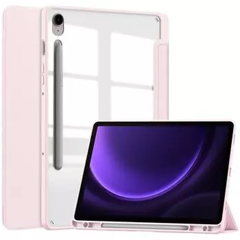 Чехол для Samsung Galaxy Tab S9 FE+ 10,9 12,4 дюйма 2023 года, прозрачный жесткий мягкий чехол из ПК для планшета Funda Tab A9 S9 FE Plus 12 4 S9 S9 FE 10.9 inch чёрный