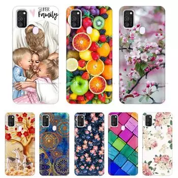 Чехол для Samsung M21, 6,4 дюйма, силиконовая мягкая задняя крышка для Samsung Galaxy M21, чехол для телефона из ТПУ с рисунком для Samsung M21 M 21 Samsung Galaxy M21