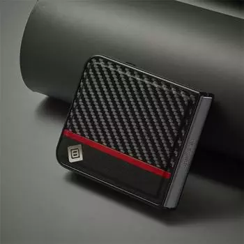 Чехол для Samsung Z Flip 6, ультратонкий кожаный чехол из углеродного волокна для Samsung Z Flip 5 4 3 6 Z Fold 6 5 4 3 5G, противоударный чехол Z fold3 5G чёрный