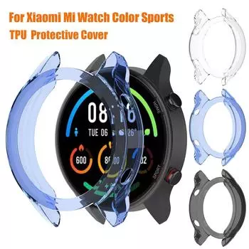 Чехол для смарт-часов TPU защитный протектор для часов Mi Watch Color Sports чёрный