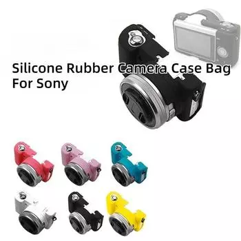 Чехол для Sony Alpha A5100 A5000 A6000 A6100 A6300 A6400, мягкий силиконовый резиновый чехол для камеры, сумка для защиты кожи, защитный корпус A6000 чёрный