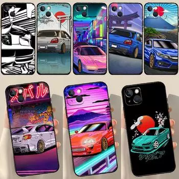 Чехол для спортивного автомобиля Tokyo JDM Drift для iPhone 12 11 13 14 15 Pro Max 12 Mini 7 8 Plus X XR XS Max SE 2020, чехол для телефона iPhone 14