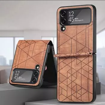 Чехол для Sumsung Z Flip3, роскошный чехол для телефона с текстурой кожи для Samsung Galaxy Z Flip3 Flip3 5g, противоударный бампер, чехол for Galaxy Z Flip 3 зелёный