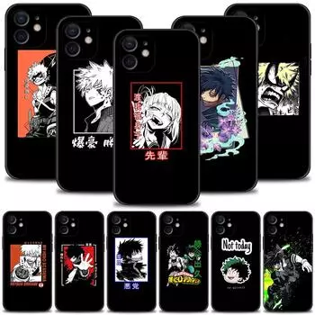 Чехол для телефона Apple Iphone 14 13 12 11 Pro Max 13 12 Mini Xs Max Xr X 7 8 Plus 6 6s, силиконовый чехол My Hero Academia For iPhone 6 6S Plus