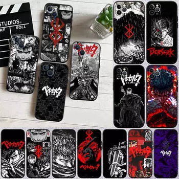 Чехол для телефона Berserk Guts ED8 для iPhone 6 6s 7 8 11 12 13 14 15 XS Pro Max XR X SE Samsung S20 S21 S22 S23 S24 FE Ultra Plus Lite S21S A55 Samsung S20 FE лавовый