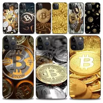 Чехол для телефона Bitcoin money iphone15 14 13 12 11 Pro Max Mini X 7 8 мягкий чехол iPhone11PROMAX
