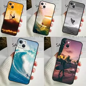 Чехол для телефона California Surfing Waves для iPhone 14 13 12 11 16 15 Pro Max Plus Mini 7 8 X XR XS Max, мягкий чехол iPhone X XS