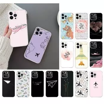 Чехол для телефона для Iphone 14 13 12 11 Pro Max Xs Max Xr X 12mini 14 Plus Se чехол в виде самолета Funda Capa Cell iphone XSMAX