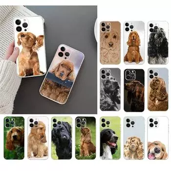 Чехол для телефона для Iphone 14 13 12 11 Pro Max Xs Max Xr X 12mini 14 Plus Se кокер-спаниель чехол для собаки Funda Capa Cell iphone 14ProMax