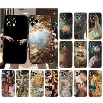 Чехол для телефона для Iphone 14 Pro Max 13 12 11 Pro Max Xs Xr X 12mini 7 8 Plus Se, чехол с художественной росписью в стиле Ренессанс, принципиально iPhone 11Pro