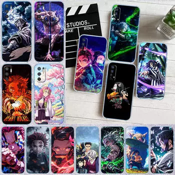 Чехол для телефона ED3 Anime Demon Slayer для Motorola G34 G32 G31 G14 G84 G62 E32 G24 G72 G71 G73 G85 G200 G60S G60 G52 G51 G50 G42 G41 G32 G30 Moto G34 5G арлекин