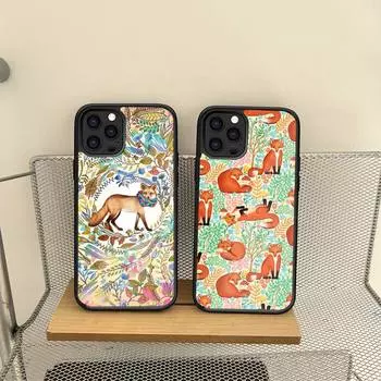 Чехол для телефона Forest Fox для Iphone 14 13 12 11 Pro Max Mini 7 6 6s 8 Plus X Xr Xs Se 2020 Fundas Shell PC TPU Cover iphone 12 pro