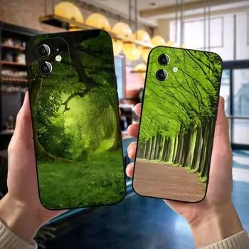 Чехол для телефона Forest Tree для Apple iPhone 14 Pro 13 Mini 11 12 Max Xr X Xs 6 6s 7 8 Plus, противоударный чехол на заднюю панель iPhone6 6s
