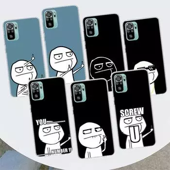 Чехол для телефона Funny Man Than Middle Finger для Xiaomi Redmi 12 12C 10 10C 10A 9T 9C 9A 9 8 8A 7 7A 6 6A K20 K30 K40 Pro S2 Fundas Redmi 10X 4G