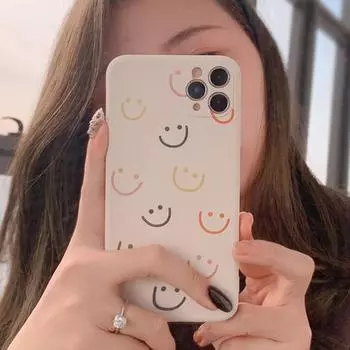 Чехол для телефона Fuuny со смайликом для Iphone 12 Mini 11 Xs Max 13 14 Pro Max 7 X 8 Xr Plus, силиконовый защитный чехол Capa Shell Conque for iphone 12 mini