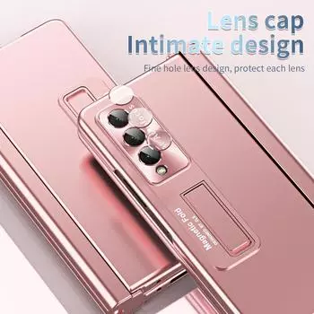 Чехол для телефона Galaxy Z Fold4 S со слотом для ручки, чехол для телефона Samsung Galaxy Z Fold4 Fold 4 5G Fold3 Fold 3 Zfold4, передняя стеклянная пленка for Samsung Z Fold 4