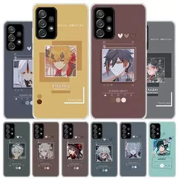 Чехол для телефона Genshin Impact Love для Samsung Galaxy A51 A71 A50 A70 A40 A30 A20E A10 A41 A31 A21S A11 A01 A6 A8 + A7 A9 Plus Samsung A51 4G