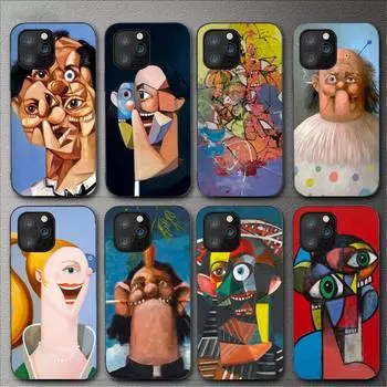 Чехол для телефона George Condo Art для Iphone 11 12 Mini 13 14 Pro Xs Max X 8 7 6s Plus 5 Se Xr Shell iPhone12PROMAX